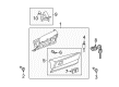 2011 Toyota Camry Glove Box Diagram - 55501-06031-B0