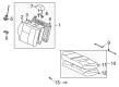 2003 Toyota Corolla Seat Cover Diagram - 71075-02490-B0