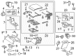 2017 Toyota Sequoia Center Console Base Diagram - 58811-0C080-C0