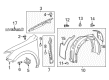 Toyota Fender Diagram - 53811-06140