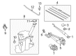 2018 Toyota Prius C Wiper Linkage Diagram - 85150-52611