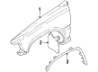 1993 Toyota Pickup Mud Flaps Diagram - 76621-39145