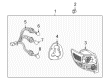 2005 Toyota Matrix Back Up Light Diagram - 81550-02322