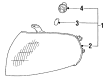 1994 Toyota Camry Side Marker Light Diagram - 81621-06010