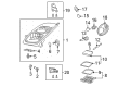 2001 Toyota 4Runner Headlight Bulb Diagram - 90084-98033