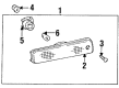 1995 Toyota Celica Side Marker Light Diagram - 81731-20230