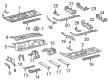 Toyota C-HR Floor Pan Diagram - 58113-10080