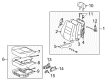 Toyota Sequoia Seat Cushion Diagram - 71410-0C120-E0