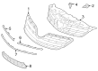 2013 Toyota Corolla Grille Diagram - 53111-12C50-J1