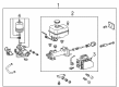 2020 Toyota Tacoma Brake Master Cylinder Diagram - 47050-04180