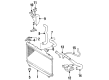 1996 Toyota Paseo Radiator Support Diagram - 16505-11210