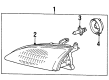 1996 Toyota Paseo Headlight Diagram - 81110-16620