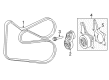 2019 Toyota Highlander Drive Belt Diagram - 90916-A2026