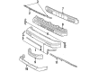 1987 Toyota MR2 Air Deflector Diagram - 53901-17021