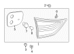 Toyota Sienna Tail Light Diagram - 81580-08030