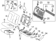 2023 Toyota Tundra Seat Cushion Diagram - 71652-0C260