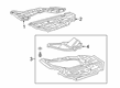 2019 Toyota Avalon Engine Cover Diagram - 51420-07010