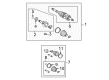 2002 Toyota MR2 Spyder CV Joint Diagram - 43460-19776