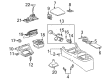 2004 Toyota Celica Automatic Transmission Shift Levers Diagram - 33530-20790