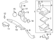 2023 Toyota Prius AWD-e Air Duct Diagram - 17751-24040