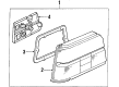 1985 Toyota Tercel Tail Light Diagram - 81551-16242