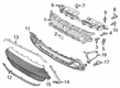 2019 Toyota Yaris Grille Diagram - 53114-WB004