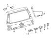 2010 Toyota Land Cruiser Lift Support Diagram - 68950-69195