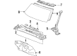 Toyota Corolla Windshield Diagram - 56111-12690