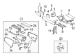 2014 Toyota Prius Center Console Base Diagram - 58901-47191-B3