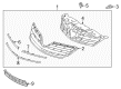 2012 Toyota Corolla Grille Diagram - 53112-02280