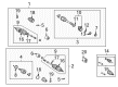 2003 Toyota RAV4 CV Boot Diagram - 04438-42180