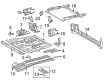 2013 Toyota 4Runner Floor Pan Diagram - 58311-60B20