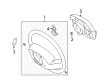 2001 Toyota 4Runner Steering Column Cover Diagram - 45186-33050-C0