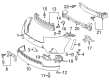 2014 Toyota Highlander Grille Diagram - 53102-0E040