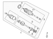 1996 Toyota Camry CV Boot Diagram - 04438-06021