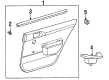 1997 Toyota Tercel Weather Strip Diagram - 68173-16080