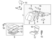 2005 Toyota Land Cruiser Armrest Diagram - 72880-60020-A1