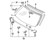 1993 Toyota 4Runner Windshield Diagram - 56111-89148-83