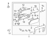 Toyota 4Runner Dash Panel Vent Portion Covers Diagram - 55531-35020