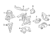 2018 Toyota Prius C Engine Mount Torque Strut Diagram - 12363-21161