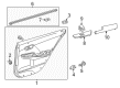 2016 Toyota Camry Armrest Diagram - 74250-06170-A0