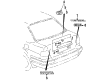 Toyota Tercel Emblem Diagram - 75431-20040