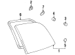 1997 Toyota Previa Weather Strip Diagram - 62743-95D00