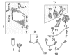 Toyota A/C Condenser Diagram - 88461-35050