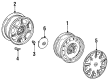 1998 Toyota Camry Wheel Cover Diagram - 42603-AA020