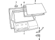 1988 Toyota Tercel Trunk Lid Latch Diagram - 69350-16040