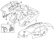 2012 Toyota Camry Air Bag Diagram - 73900-06021-C0