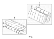 2000 Toyota Solara Seat Cushion Diagram - 71460-AA230-A0