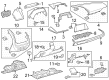 2023 Toyota Prius Dash Panel Vent Portion Covers Diagram - 55606-47070