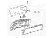 Toyota Land Cruiser Instrument Panel Light Bulb Diagram - 90010-06032